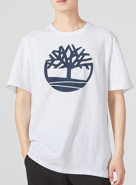 新款Timberland添柏岚男装T恤秋季户外运动休闲印花短袖A6281