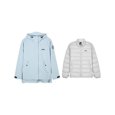 斯凯奇2025新款女款三合一户外冲锋衣秋冬防水防风外套L424W169