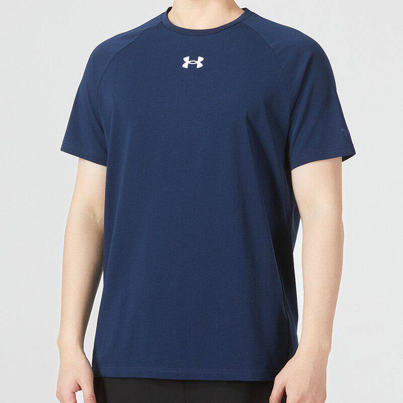 安德玛店T恤男新款运动蓝色体恤休闲户外服短袖22500518