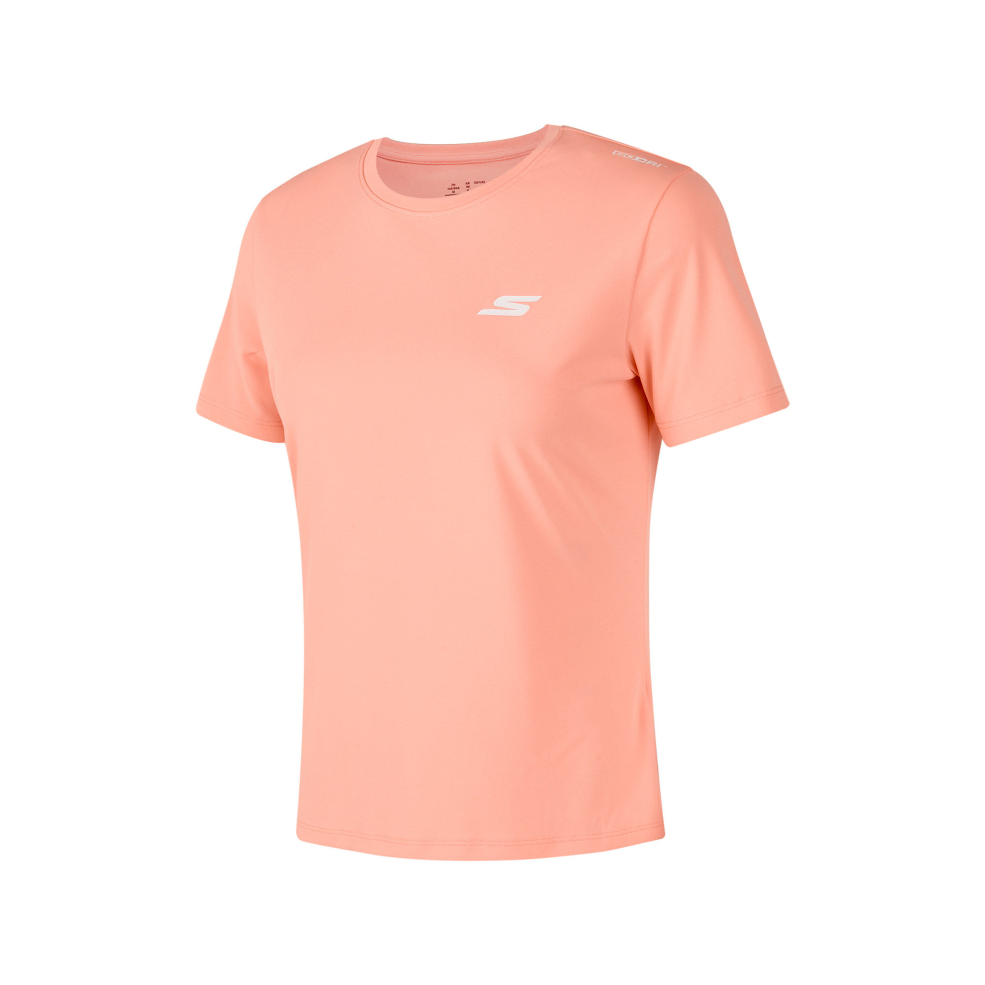 斯凯奇2025春季新款女士圆领休闲T恤舒适短袖衫P224W115