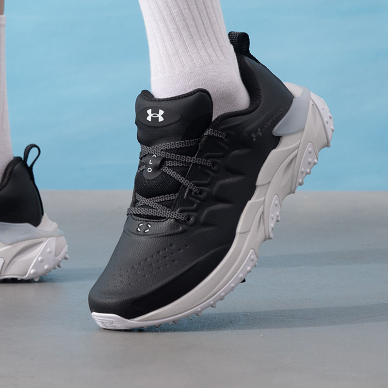 安德玛 HALO Tour Spikeless 高尔夫鞋 圆头系带厚底