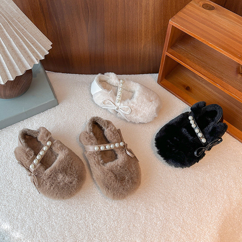 女童毛毛鞋2025秋冬新款儿童公主棉鞋小女孩加绒豆豆鞋宝宝保暖鞋,童鞋/婴儿鞋/亲子鞋,棉鞋,淘宝优惠券,粉丝福利购,淘宝优惠卷