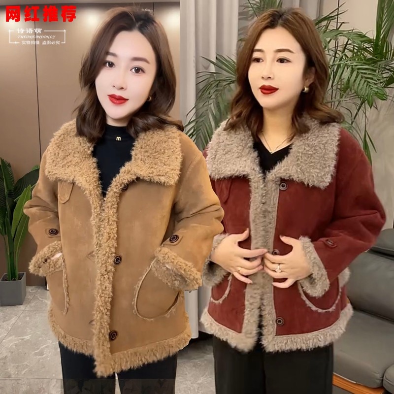 网红款时尚双面穿皮毛一体外套2025年秋冬新款宽松显瘦保暖厚外套,女装/女士精品,皮草,淘宝优惠券,粉丝福利购,淘宝优惠卷