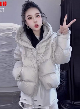 设计感多拉链百搭黄色外套欧洲站欧货小个子时尚别致独特羽绒服女