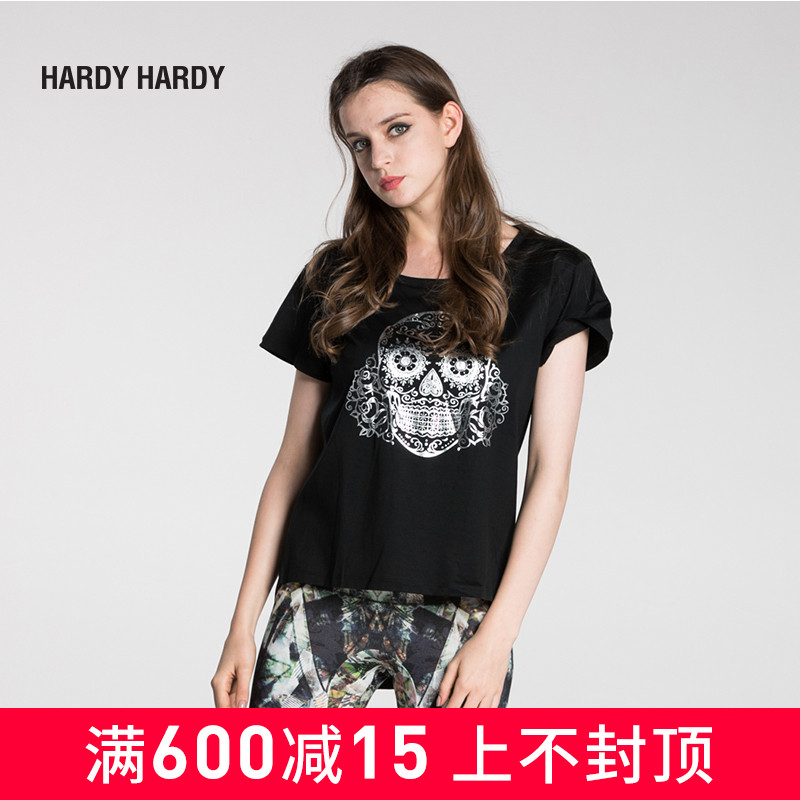 HARDY HARDYŮʽԲÁì¶ÌÐäTÐô ¸öÐÔÅó¿Ë÷¼÷ÃÓ¡»¨TÐôHH16SUBWSS2011