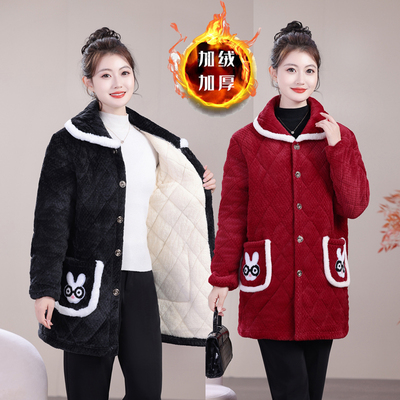 保暖罩衣外套加绒棉衣