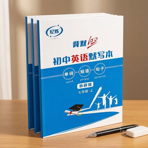 忆炼外研版初中生单词短语练字本