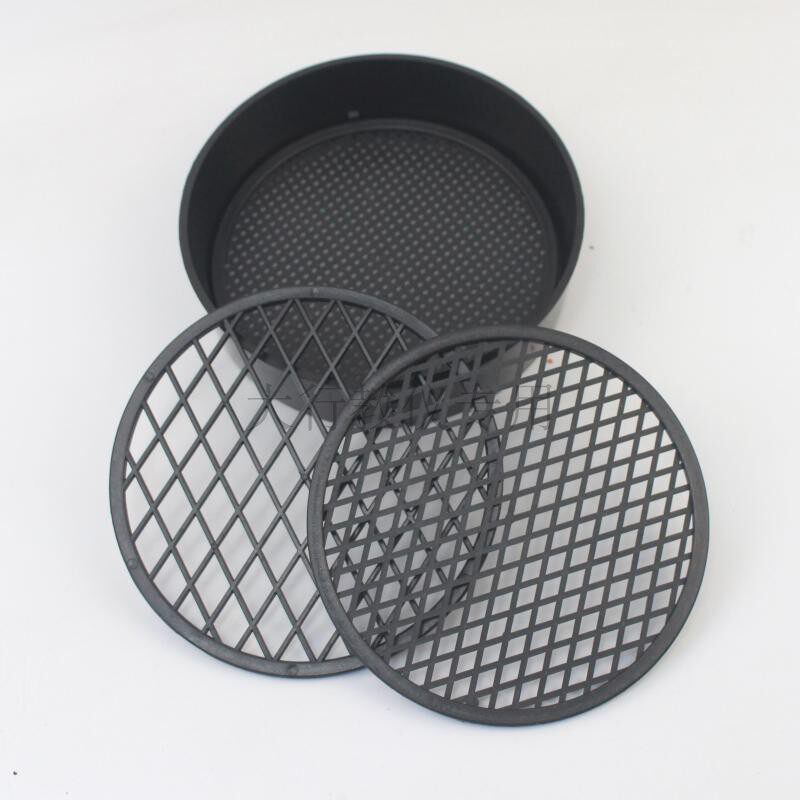 81204小学科学用手持筛子3种筛网状粗细密塑料制小学教学实验过