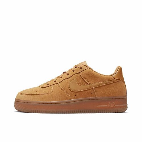 NikeAir Force 1 休闲GS校园风 低帮 板鞋 棕色 男女BQ5485-700