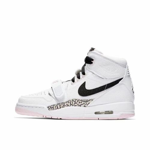 JordanLegacy 312 耐磨 高帮 篮球鞋 白黑 男女同款AT4040-106