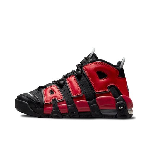 NikeAir More Uptempo 皮革 舒适中帮 篮球鞋 黑色男女DM0017-001