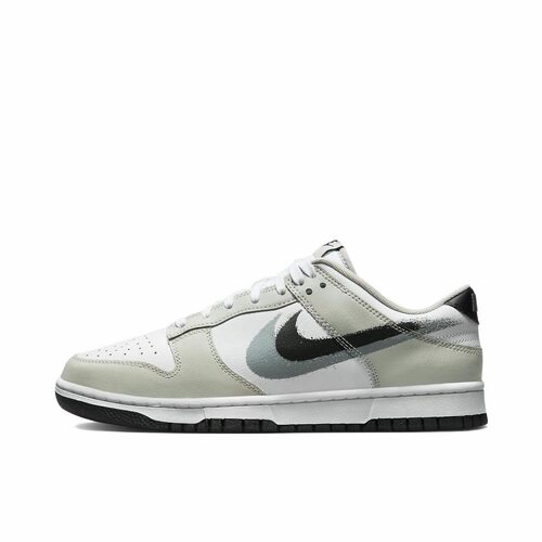 Nike Dunk Low Stencil Swoosh 低帮 板鞋 男款 白色FD0661-100