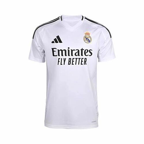 adidas Real Madrid 皇马球迷版球衣运动休闲短袖T恤 男款IU5011