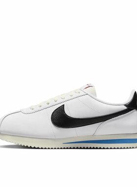 Nike Cortez  舒适百搭减震耐磨 低帮 女款 白黑蓝DN1791-100