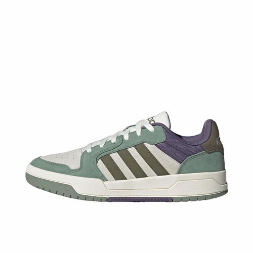 adidas ENTRAP 织物合成革复古篮球风 低帮 板鞋 男女JR8322