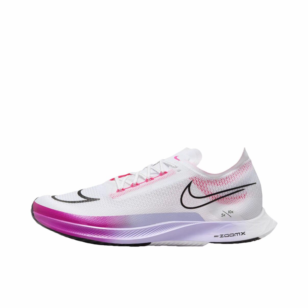Nike STREAKFLY 舒适百搭 碳板 低帮跑步鞋 男款白粉色DJ6566-104