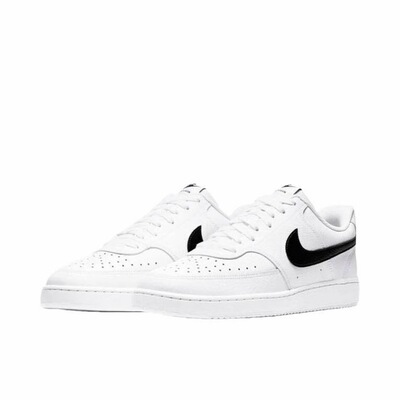 Nike Court Vision 1 舒适 低帮 板鞋 男女同款 白黑CD5463-101