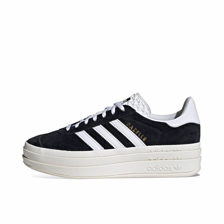 adidas originals GAZELLE BOLD潮流厚底 低帮 板鞋 女款HQ6912图片