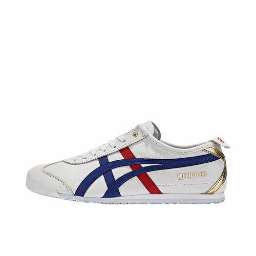 Onitsuka Tiger鬼塚虎舒适百搭 低帮 板鞋 男女白蓝色D507L-0152