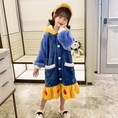 儿童童话卡通睡衣套装公主睡袍潮