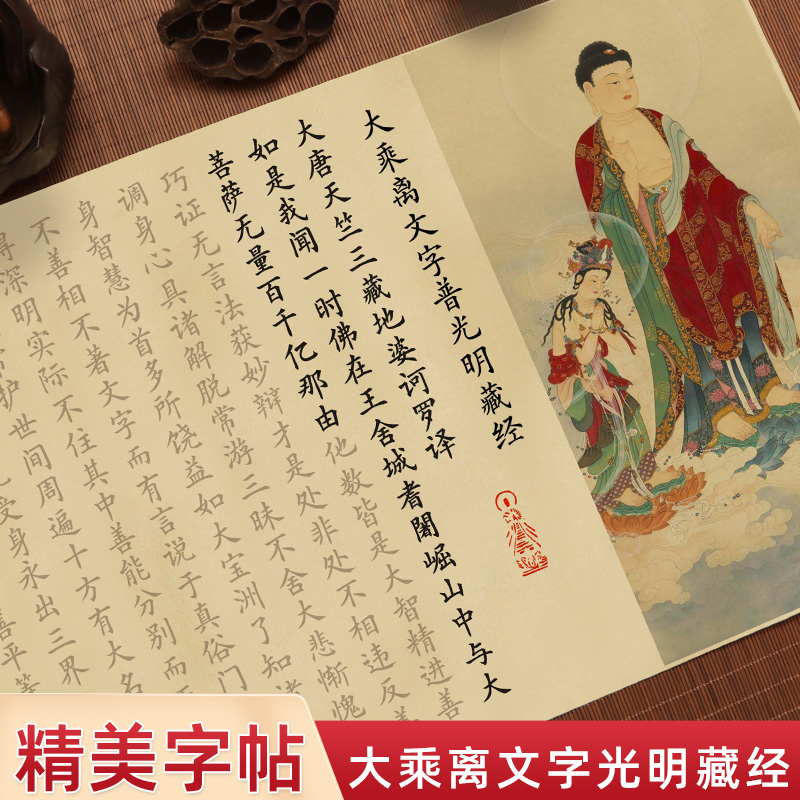 大乘离文字普光明藏经宣纸字帖