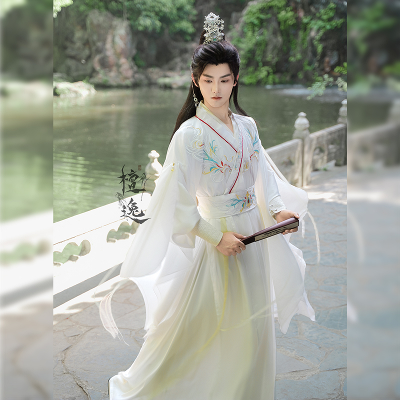 檀逸【世无双】原创汉服男女同款交领古典文雅刺绣重工超仙气飘逸
