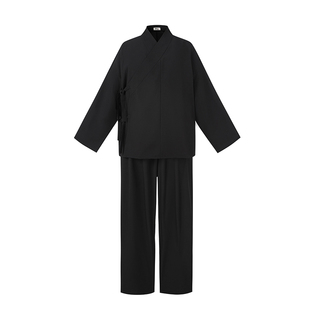 檀逸汉服里衣交领衬裙日常中衣中裤传统春夏秋男女黑白色打底内搭