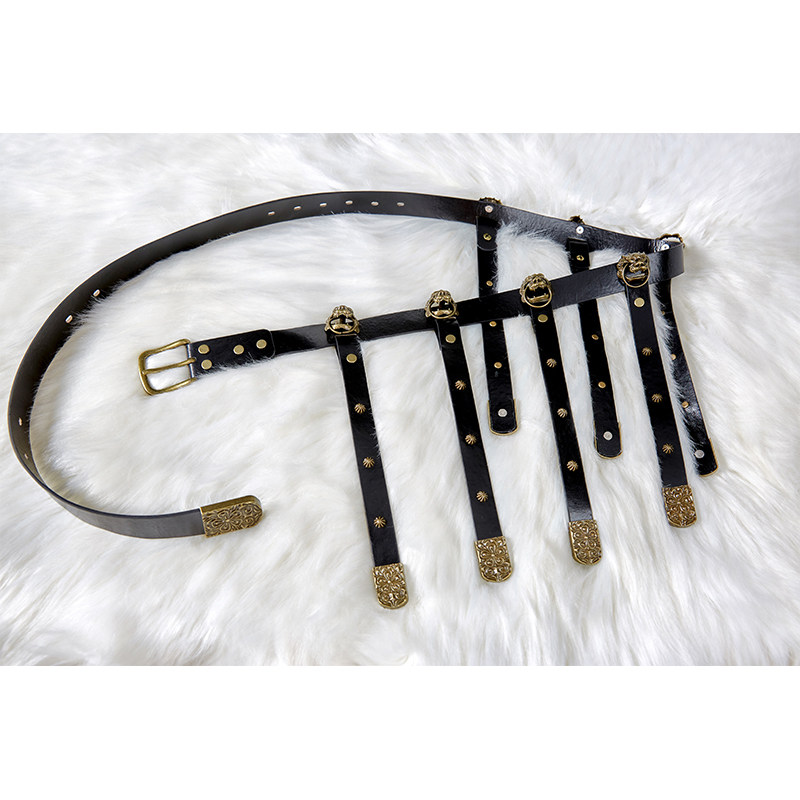 汉服古风腰带蹀躞革带唐可调节配饰手机包腰包飞鱼服圆领袍锦衣卫