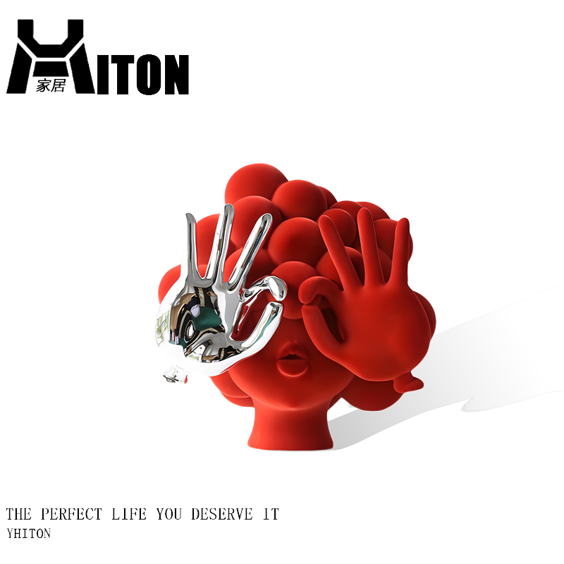 现代轻奢抽象艺术人物摆件