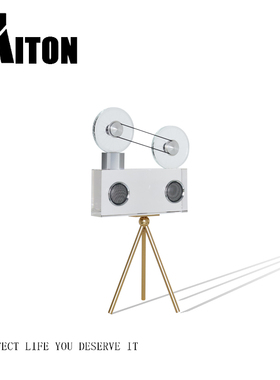 水晶装饰创意电视柜播放机模型