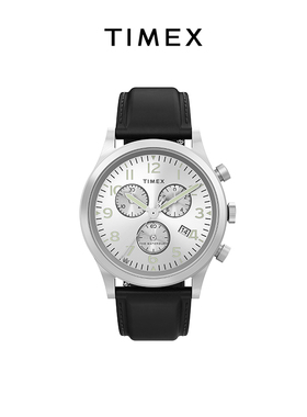 TIMEX天美时Waterbury系列夜光经典三眼石英商务手表男TW2W48100