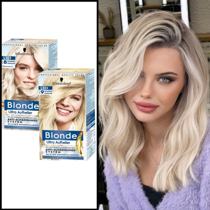 染发膏德国施华蔻Schwarzkopf漂发剂褪色剂L101褪色膏女结构还原