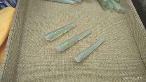 岫玉 玉石 手工雕刻龙头 烟嘴 中支 细支 两种可选长70~82mm 保真