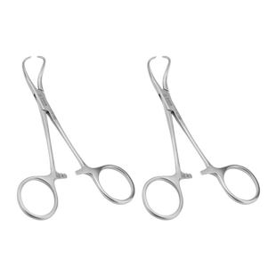 新华医疗帕巾钳不锈钢毛巾钳布巾钳抓布钳子医用敷料钳14cm手术钳