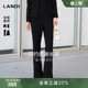 女长裤 裤 LANDI蓝地黑色简约通勤显瘦微喇西装 秋新品 黑天鹅系列