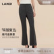 裤 LANDI蓝地深青灰高级感通勤显瘦微喇西装 女秋新品 高智复古