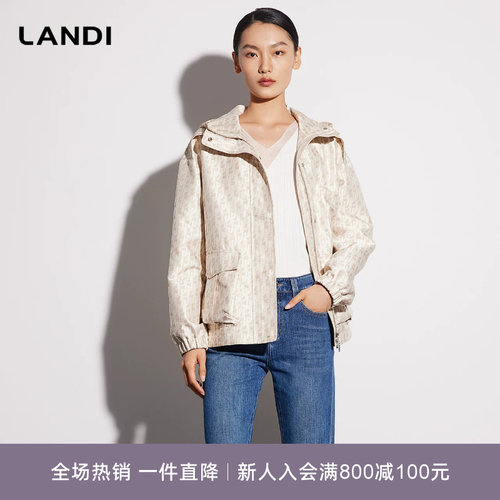 LANDI经典logo满印休闲外套