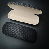 学生眼镜盒近视镜收纳铁盒抗压便携黑色镜盒墨镜老花镜收纳布盒子