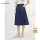新款 牛仔蓝半身裙子女百搭a字春季 商场同款 ELSEWHERE珂思