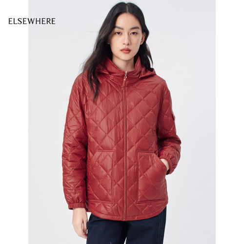 珂思可拆卸帽领棉服外套