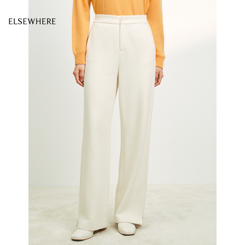 直筒阔腿长裤ELSEWHERE珂思