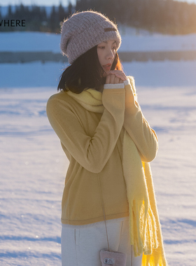 【山羊绒】ELSEWHERE珂思商场同款套头羊绒衫舒适毛衫冬季新款