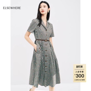 新疆长绒棉 连衣裙女装 ELSEWHERE珂思商场同款 式 秋新款 衬衫