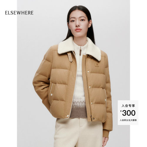 珂思时尚立领短款鹅绒服