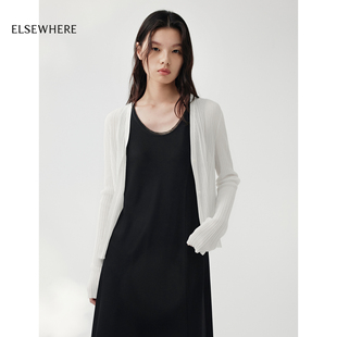 肌理长袖 新款 轻薄罩衫 女2026夏季 针织开衫 ELSEWHERE珂思商场同款
