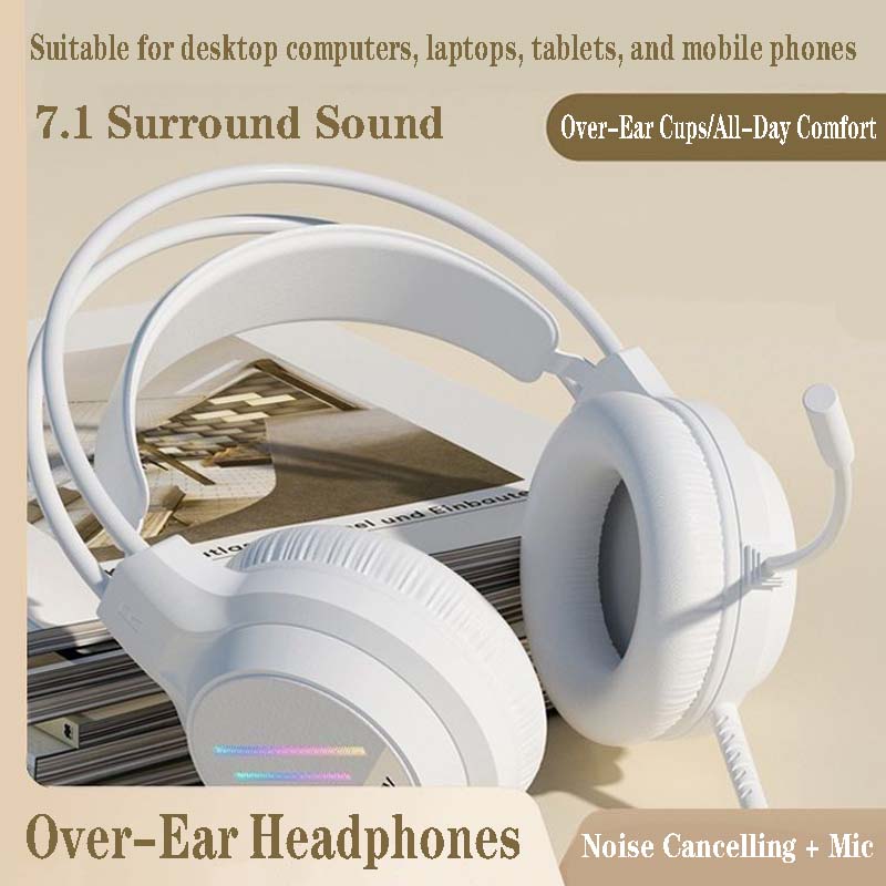 Over-Ear Headphones Noise Cancelling with Mic Laptop Tablet图片