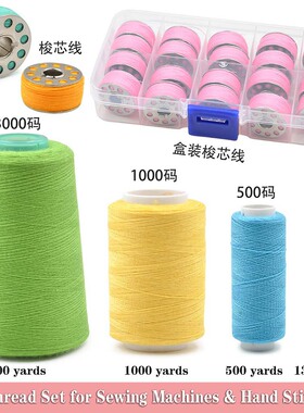 402 Polyester Sewing Thread Set for Machine & Hand Sewing
