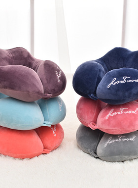 Car Neck Pillow U-shaped Travel Pillow Napping Neck Pillow