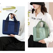 canvas thousand bucket Handheld tote bag layer bag女托特包