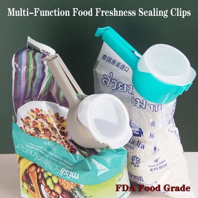 Food Freshness Sealing Clips, Airtight Snack Dispenser Spout